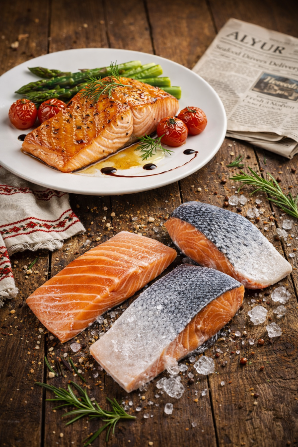 c51ae0ea-64cf-411e-b7b3-653491dc690b Salmon Norwegian Skin-on & Boneless in Portions, 140g ~ 170g, 5pcs, frozen