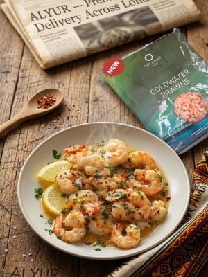 Norwegian Cooked & Peeled Atlantic Coldwater Prawns 250/350 Medium, 2kg bag